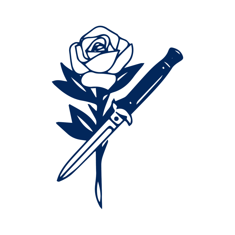 Rose & knife